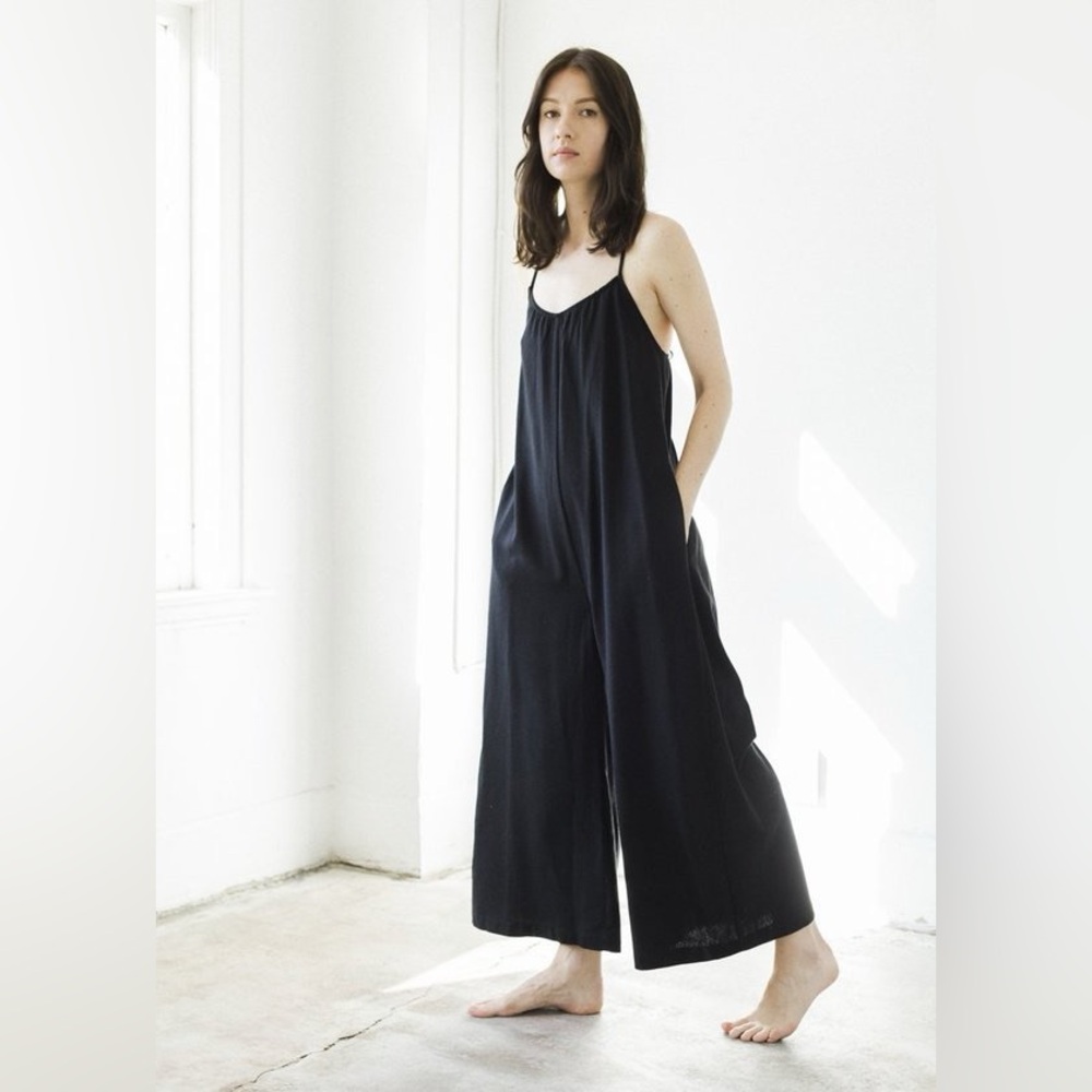 OZMA Vera Jumpsuit, Regen Silk Noil, Black Worn Once!